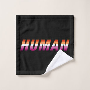 Human Lesbian Pride Wash Cloth