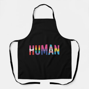 HUMAN LGBT Flag Gay Pride Month Transgender Apron