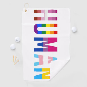 HUMAN LGBT Flag Gay Pride Month Transgender Golf Towel