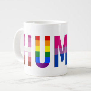 HUMAN LGBT Flag Gay Pride Month Transgender Large Coffee Mug