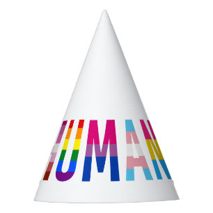 HUMAN LGBT Flag Gay Pride Month Transgender Party Hat