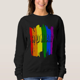 Human Lgbt Flag Gay Pride Month Transgender Pride Sweatshirt