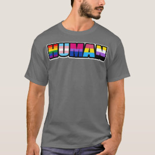 HUMAN LGBT Flag Gay Pride Month Transgender T-Shir T-Shirt