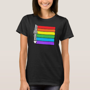 Human Lgbt Flag Human Rights Gay Lesbian Trans Lgb T-Shirt