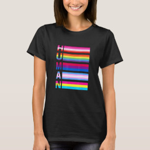 Human Lgbt Lgbt Gay Transgender Pride For Men Wome T-Shirt