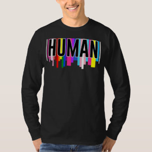 Human Lgbt Q Proud Ally Gay Pride Lgbt Flag Rainbo T-Shirt