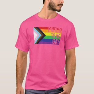 Human Lgbtqia+ Flag Lgbtq+ Flag  Proud To Be Gay L T-Shirt