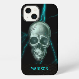 Human Lightning Skull iPhone 13 Case