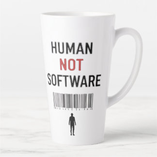 Human not software latte mug