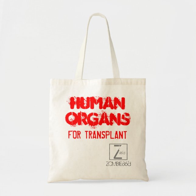 Human Organs: For Transplant Tote Bag (Front)