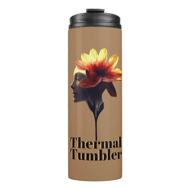 Human Petal Flower Design Uniquely Crafted for - Thermal Tumbler (Front)