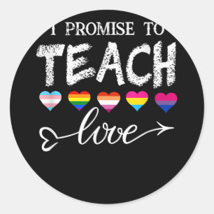 HUMAN Rainbow Flag 6 Classic Round Sticker