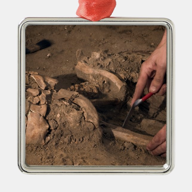 Human remains metal tree decoration (Front)