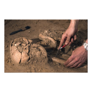 Human remains photo print