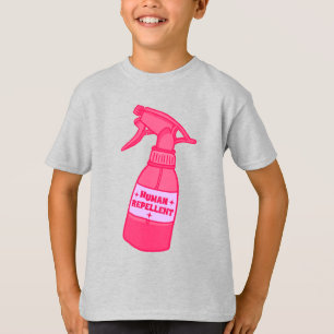 Human Repellent Spray Bottle Sassy Humour T-Shirt