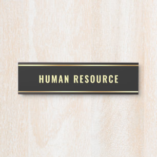 Human Resource Customisable Department Name Door Sign