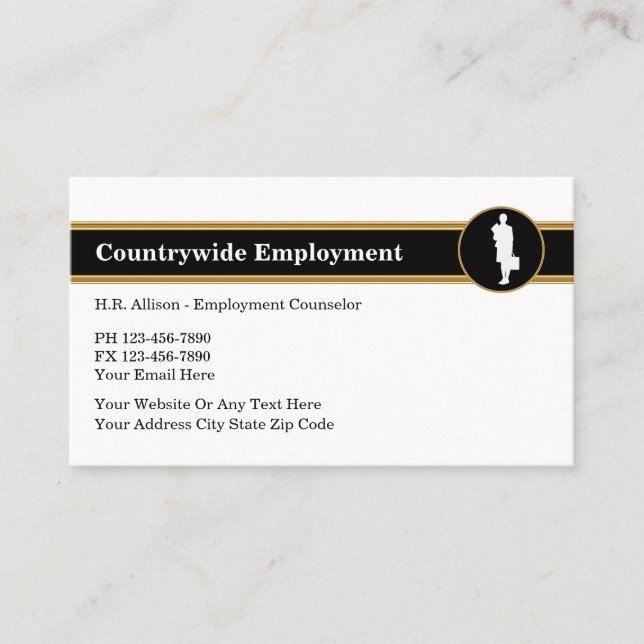 Human Resources Business Card (Front)