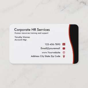 Human Resources Business Cards