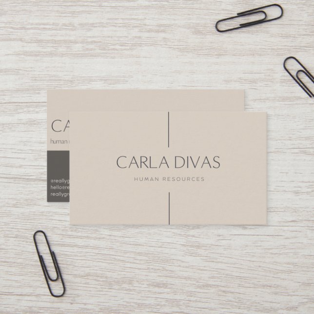 Human Resources Business Cards (Front/Back In Situ)