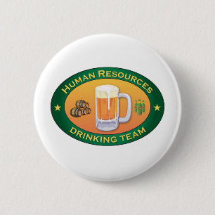 Human Resources Drinking Team 6 Cm Round Badge