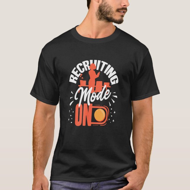 Human Resources HR Manager Recruiter Recruting Mod T-Shirt (Front)