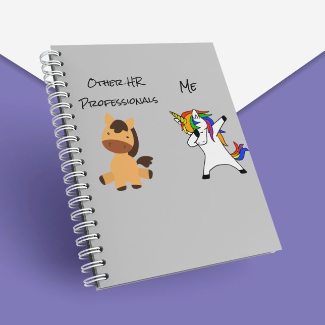Human Resources HR Unicorn Horse Funny Notebook (Creator Uploaded)