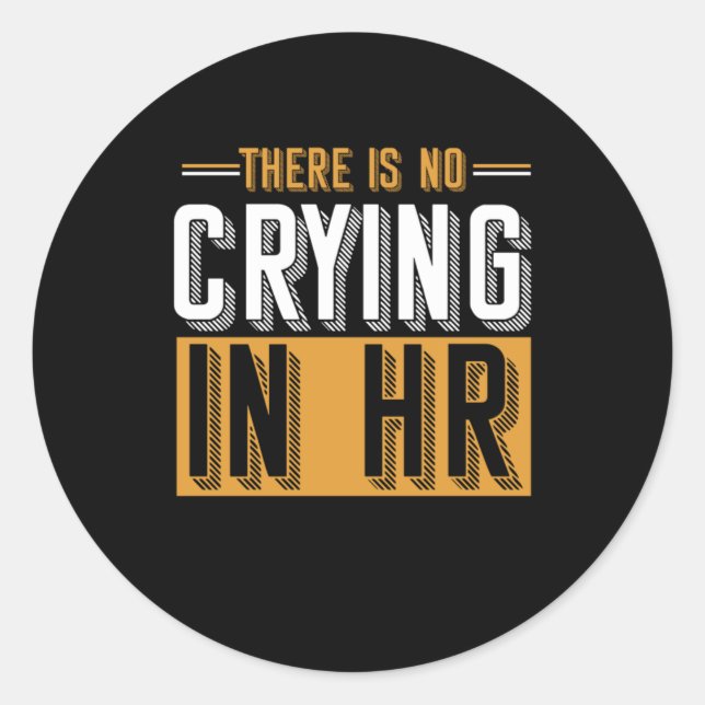 Human Resources Manager Employees Management Admin Classic Round Sticker (Front)