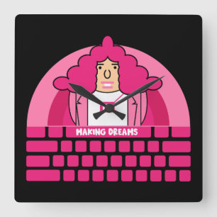 Human Resources Office Square Wall Clock