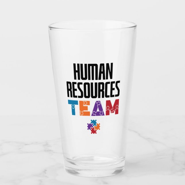 Human Resources Team HR Glass (Front)