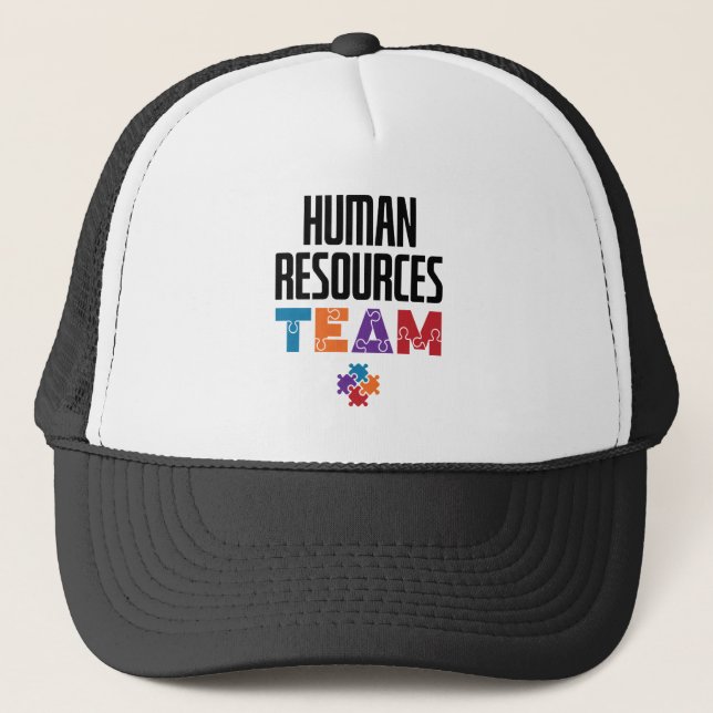 Human Resources Team HR Trucker Hat (Front)