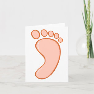 Human Right Foot Card