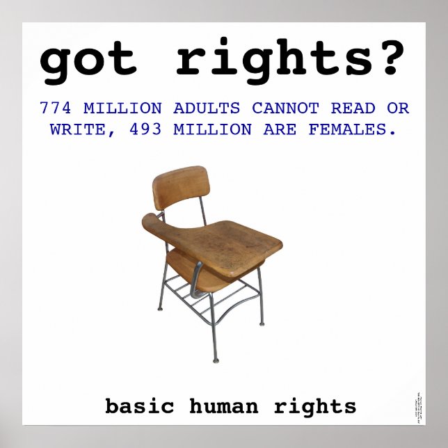 Human Rights Art Poster (Front)