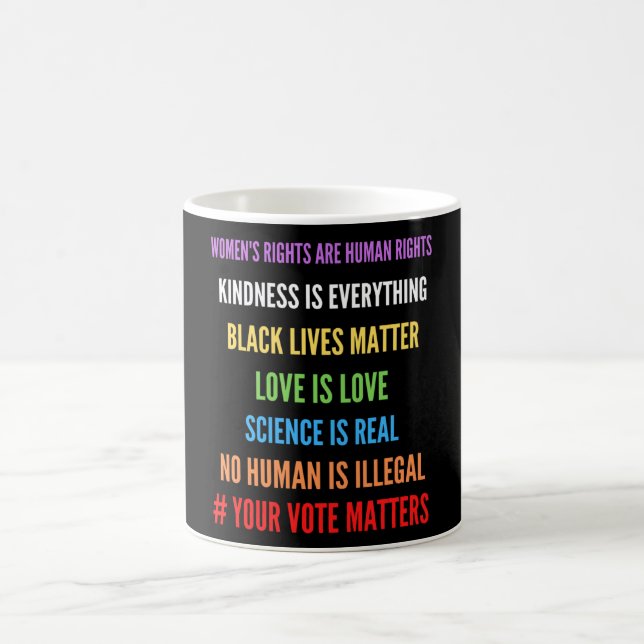 Human Rights Best Gift Coffee Mug (Center)