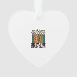 Human Rights Book Flowers Vintage Vector Design_1 Ornament
