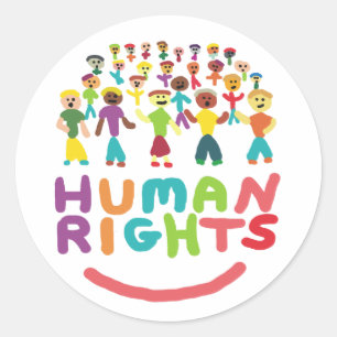 Human Rights Classic Round Sticker
