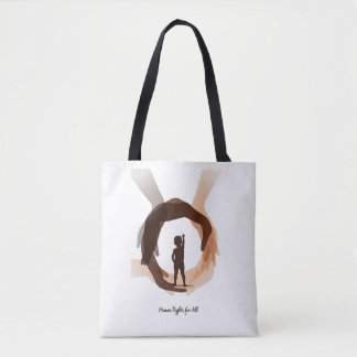 Human Rights for All – Minimal Diversity Circle De Tote Bag