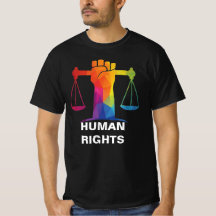 Human Rights gay Pride LGBTQIA+ Law Scales T-Shirt