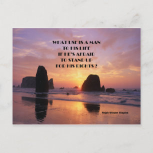 Human rights postcard