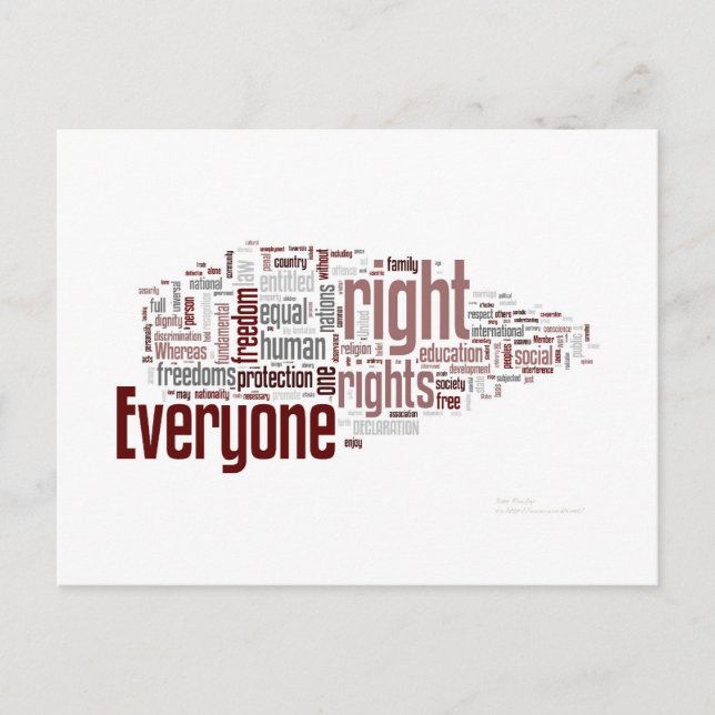 Human Rights Postcard (Front)
