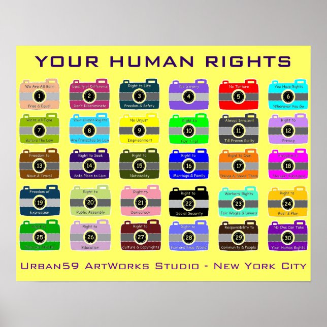 HUMAN RIGHTS POSTER: "SNAP SHOT OF YOUR HR" POSTER (Front)