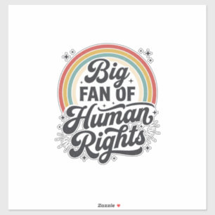 Human Rights Retro Rainbow Vector T-Shirt Design_1