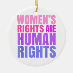 Human Rights Womens Right Ceramic Tree Decoration