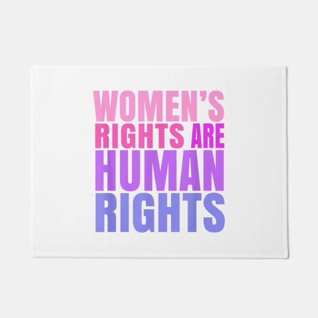 Human Rights Womens Right Doormat (Front)