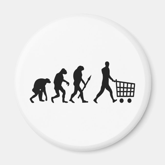 human shopping evolution magnet (Front)