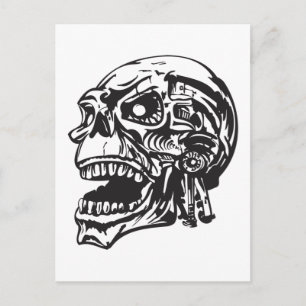 Human Skull 134 Postcard