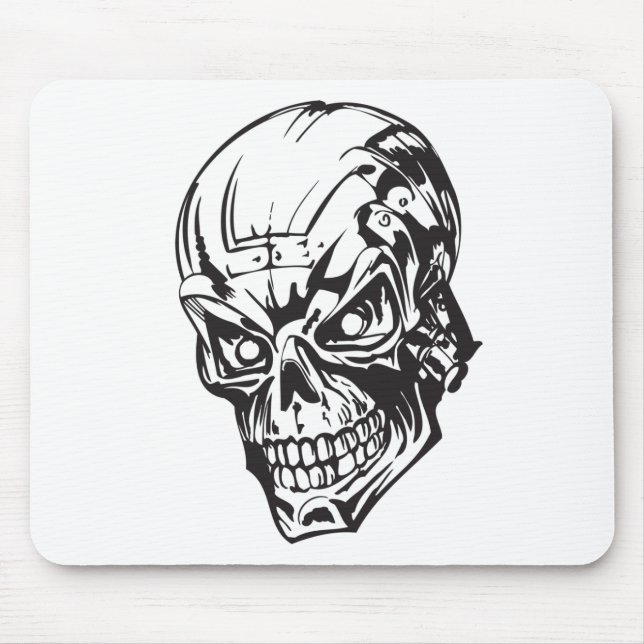 Human Skull 135 Mouse Pad (Front)