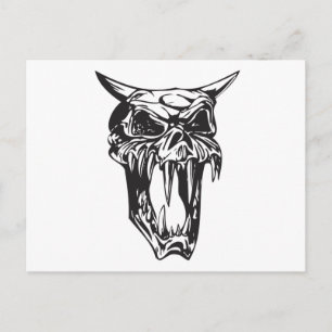 Human Skull 155 Postcard