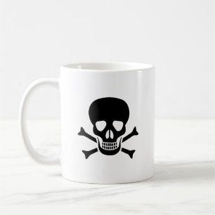 Human skull coffee mug