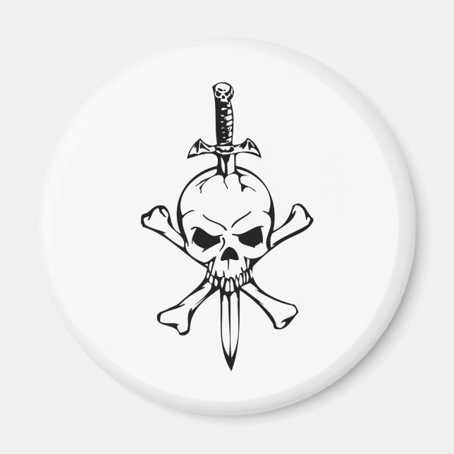 Human Skull Magnet (Front)