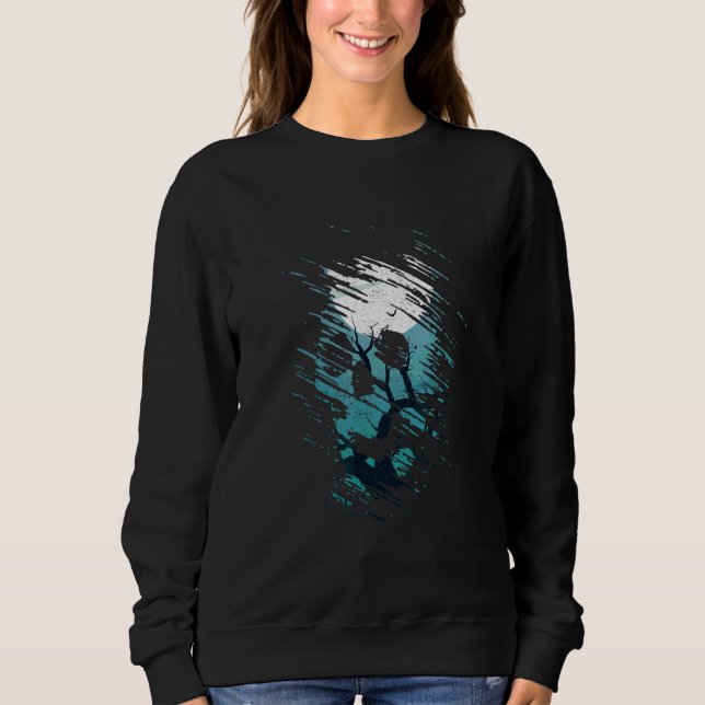 Human Skull Mansion Haunted Spooky  Horror Hallowe Sweatshirt (Front)